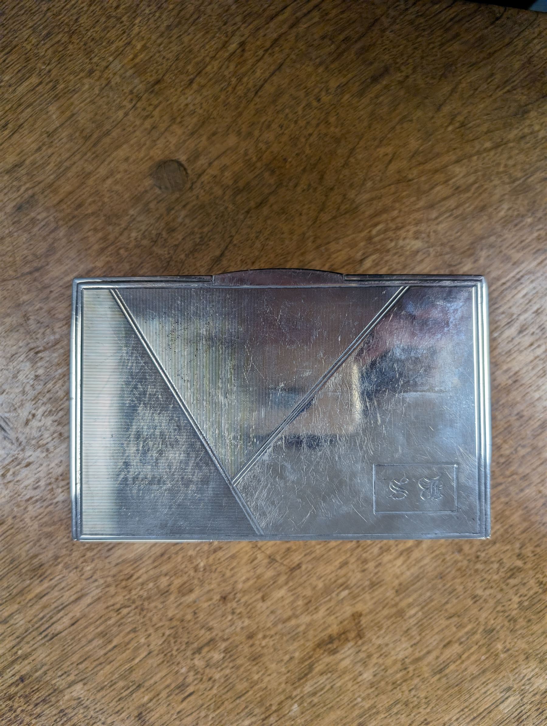 1930s silver mounted cigarette box - Image 17 of 44
