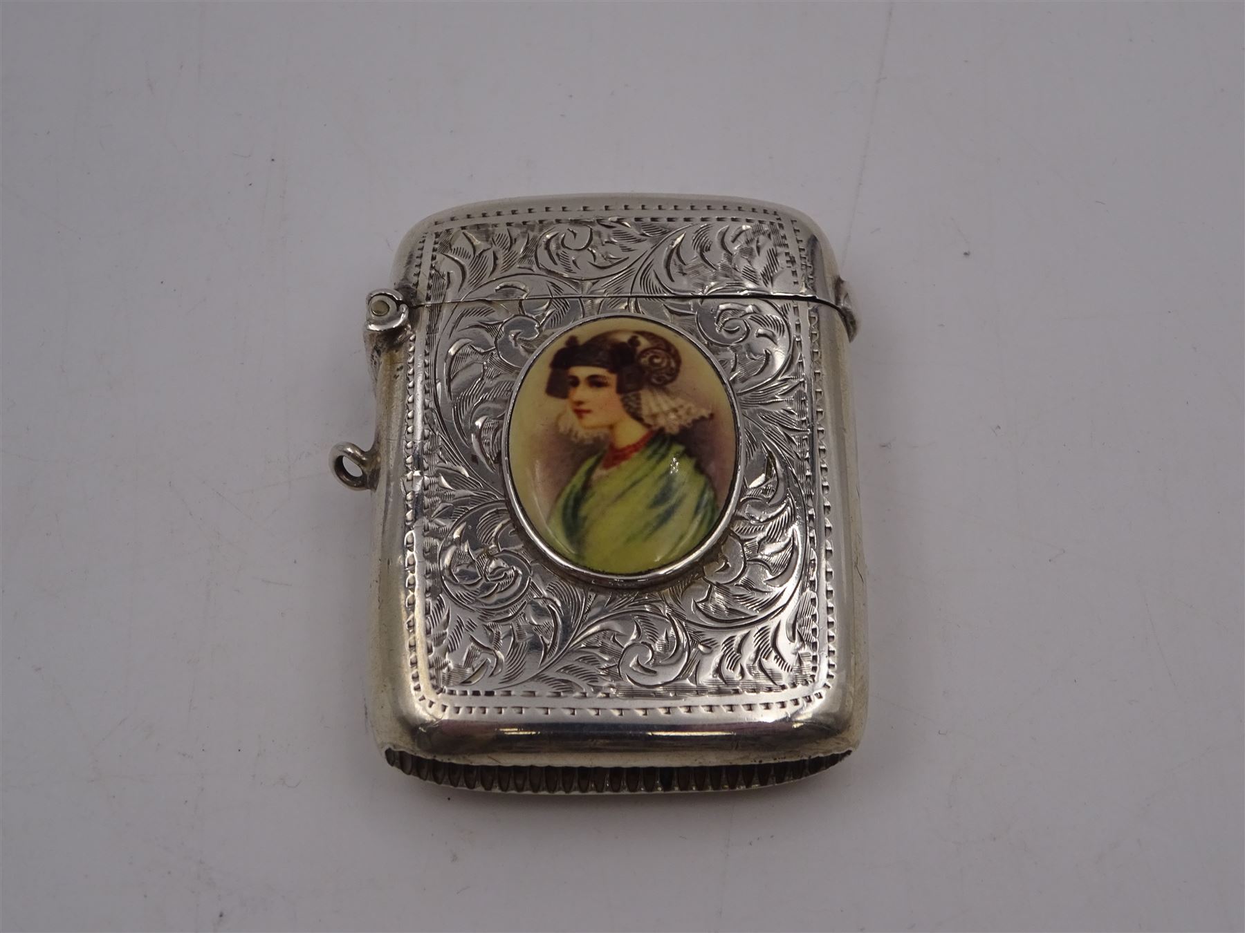 1920s silver vesta case - Image 2 of 5