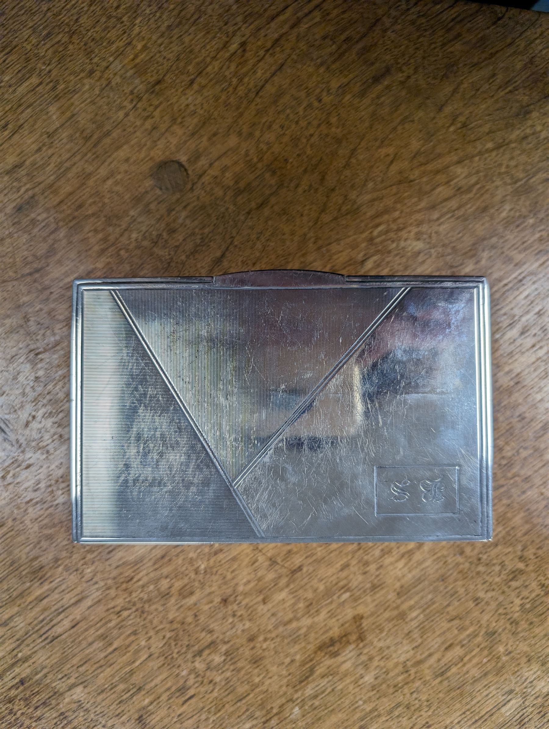 1930s silver mounted cigarette box - Image 38 of 44