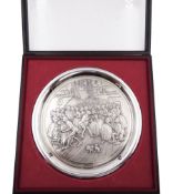 Modern silver 'The Birmingham Mint 1975 Christmas Plate'