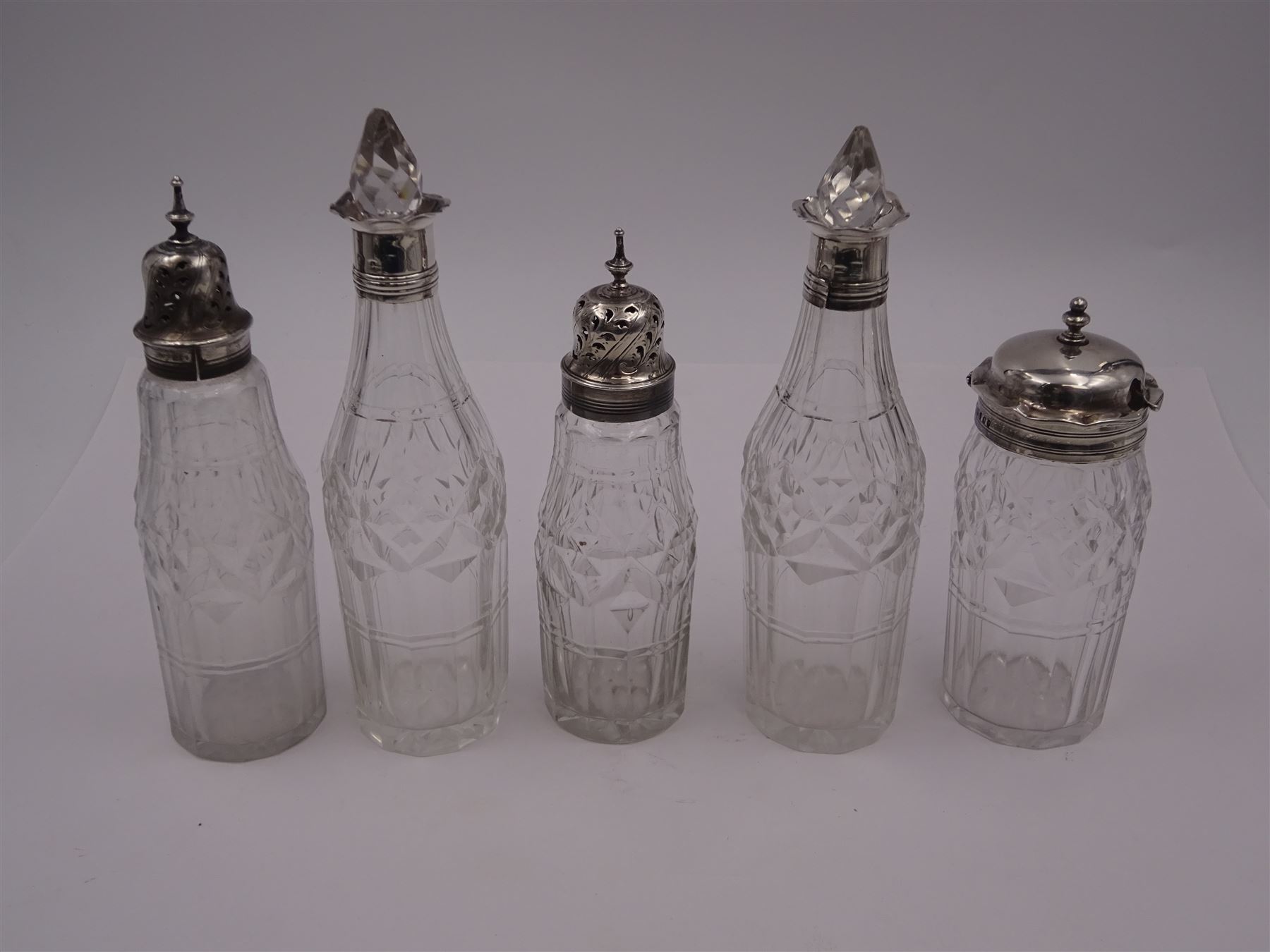 Late 18th century silver cruet stand - Image 20 of 27