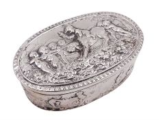 Late 19th century German Hanau silver box