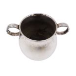 Victorian silver porringer