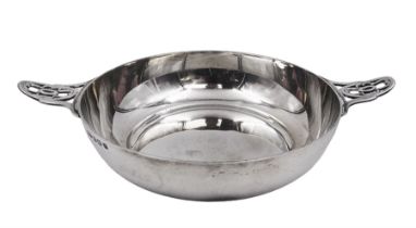 1920s silver twin handled dish