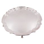 Modern silver salver