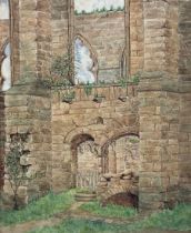John Charles Moody (British 1884-1962): 'The Abbey - Bolton in Wharfedale'