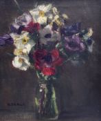 Henry D'Arcy Hart (British fl.1909-1937): Still Life of Flowers in a Jar