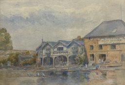 English School (Late 19th Century): Rowing Through Eton c.1875-1883