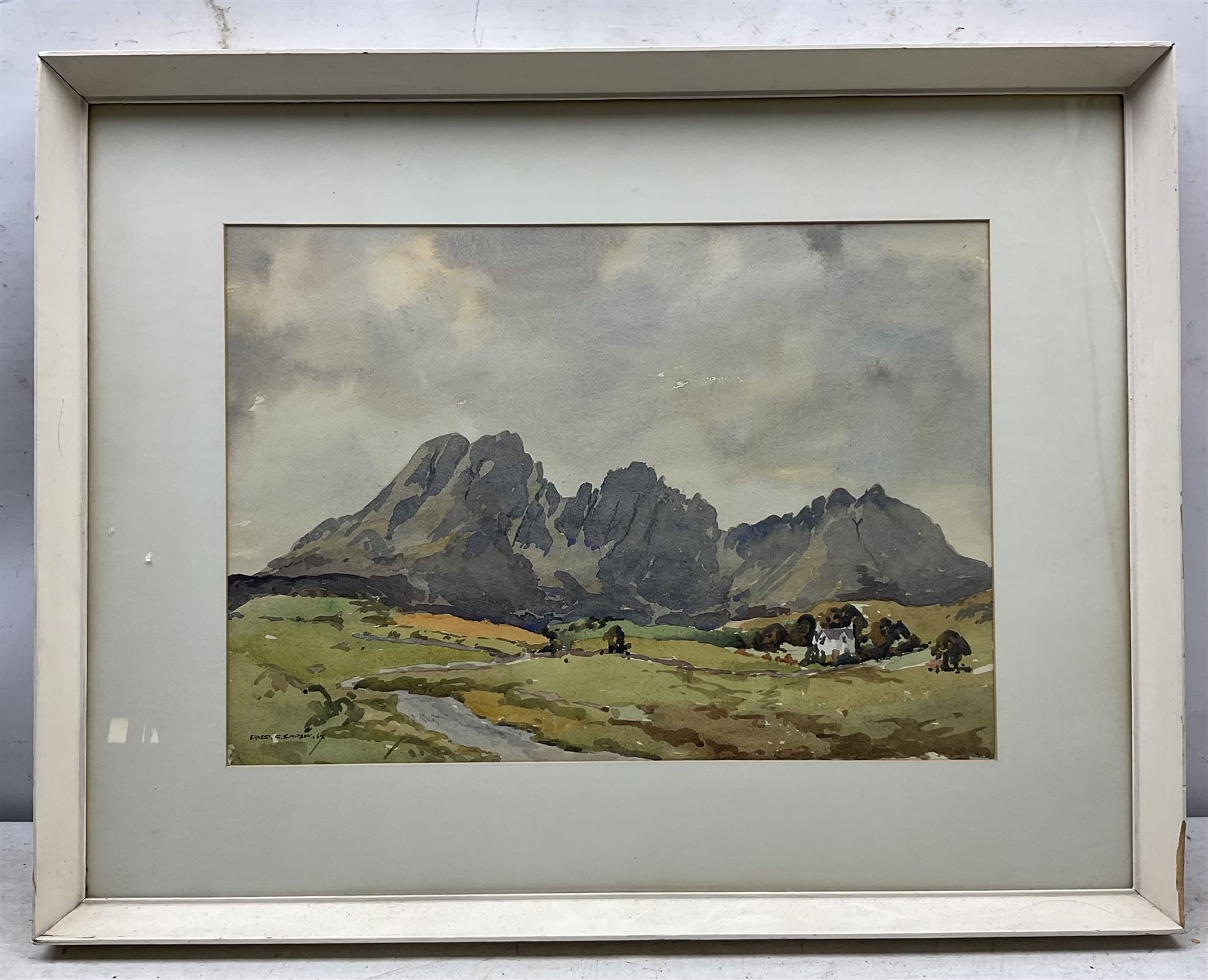 Ernest Charles Simpson (British 1915-2007): 'Blaven from the Elgol Road' Scotland - Image 2 of 3