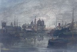English School (Early 20th Century): Princes Dock Hull