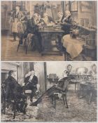After Walter Dendy Sadler (British 1854-1923): Gentlemen Discussing Business