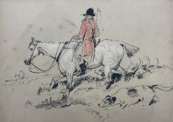 Henry Thomas Ryall (British 1811-1867) after Sir Edwin Henry Landseer (British 1802-1873): Catching