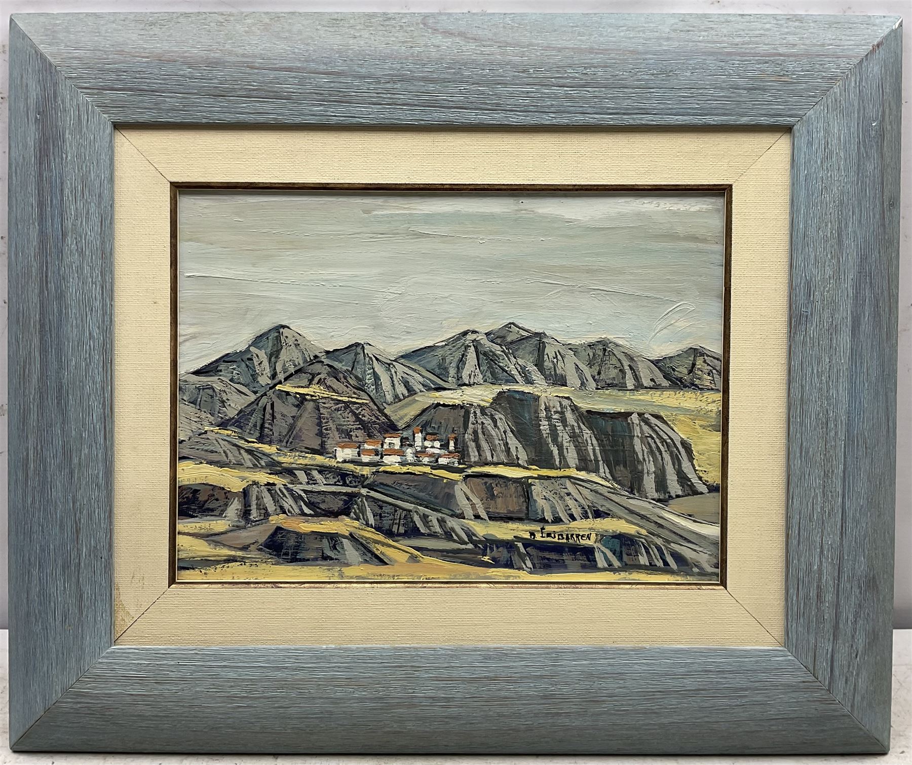 D Eribarren (Spanish 20th century): Landscape - Soria - Image 2 of 2