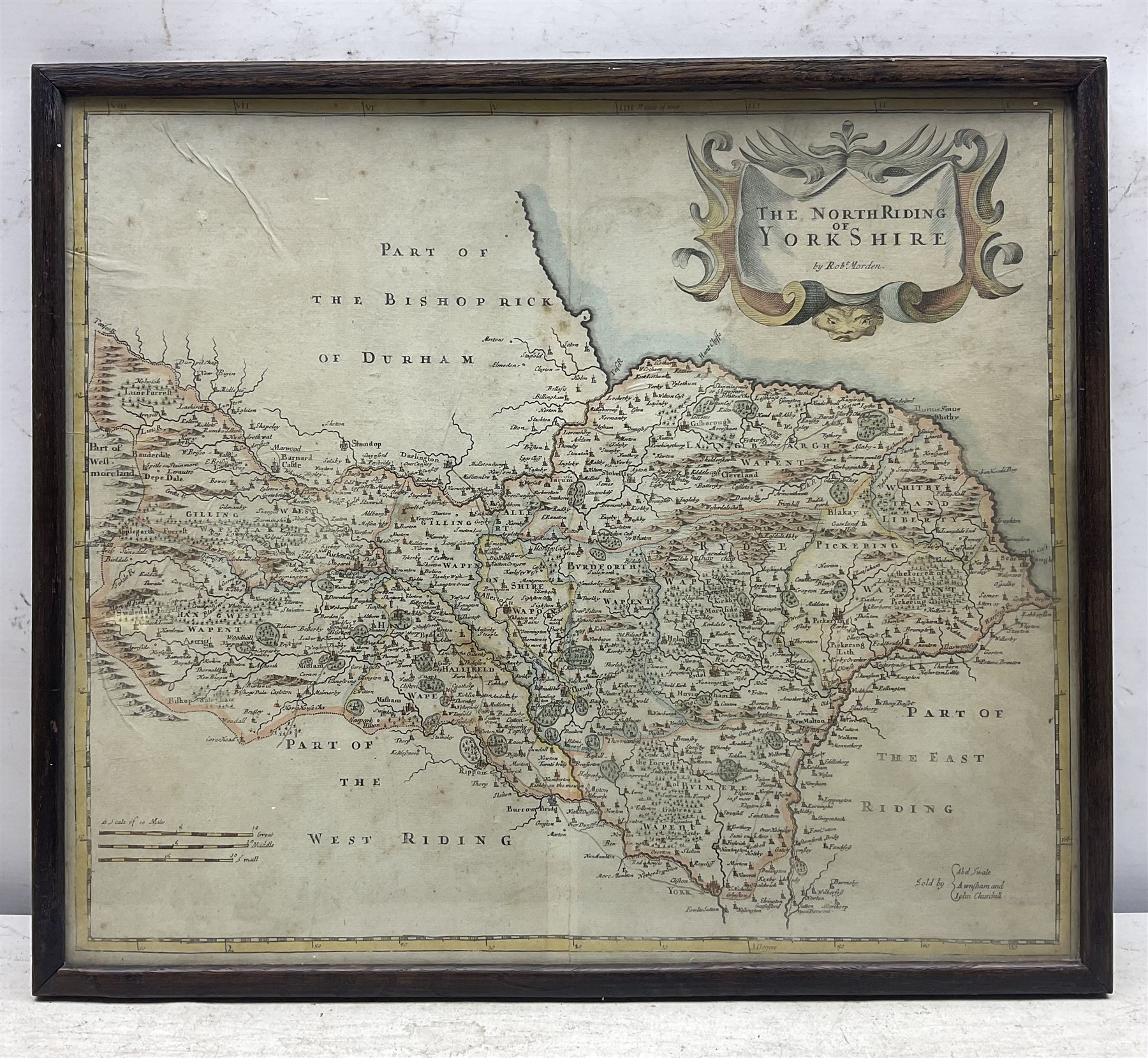 Robert Morden (British c.1650-1703): 'The North Riding of Yorkshire' - Image 2 of 2