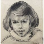 Philip Naviasky (Northern British 1894-1983): Portrait of a Girl (Possibly his Daughter Milly)