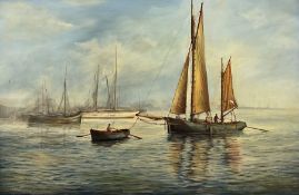 Brian Mays (British 1935-2023): 'Towing Out Cowes'