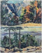 Alfred W Hallett ARCA (British 1914-1986): Impressionist Landscapes