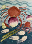 June Todd (Scottish Contemporary): 'Prawns and Crabs'