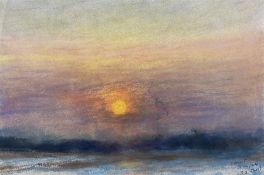 George Anderson Short (British 1856-1945): 'Snow Sunset'