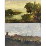 John Wallace (British 1841-1905): 'At Kampen - Holland' and a Country Landscape