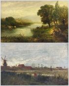 John Wallace (British 1841-1905): 'At Kampen - Holland' and a Country Landscape