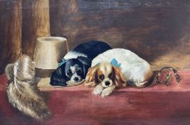 Sir Edwin Henry Landseer RA (British 1802-1873): King Charles Spaniels - ‘The Cavalier’s Pets’