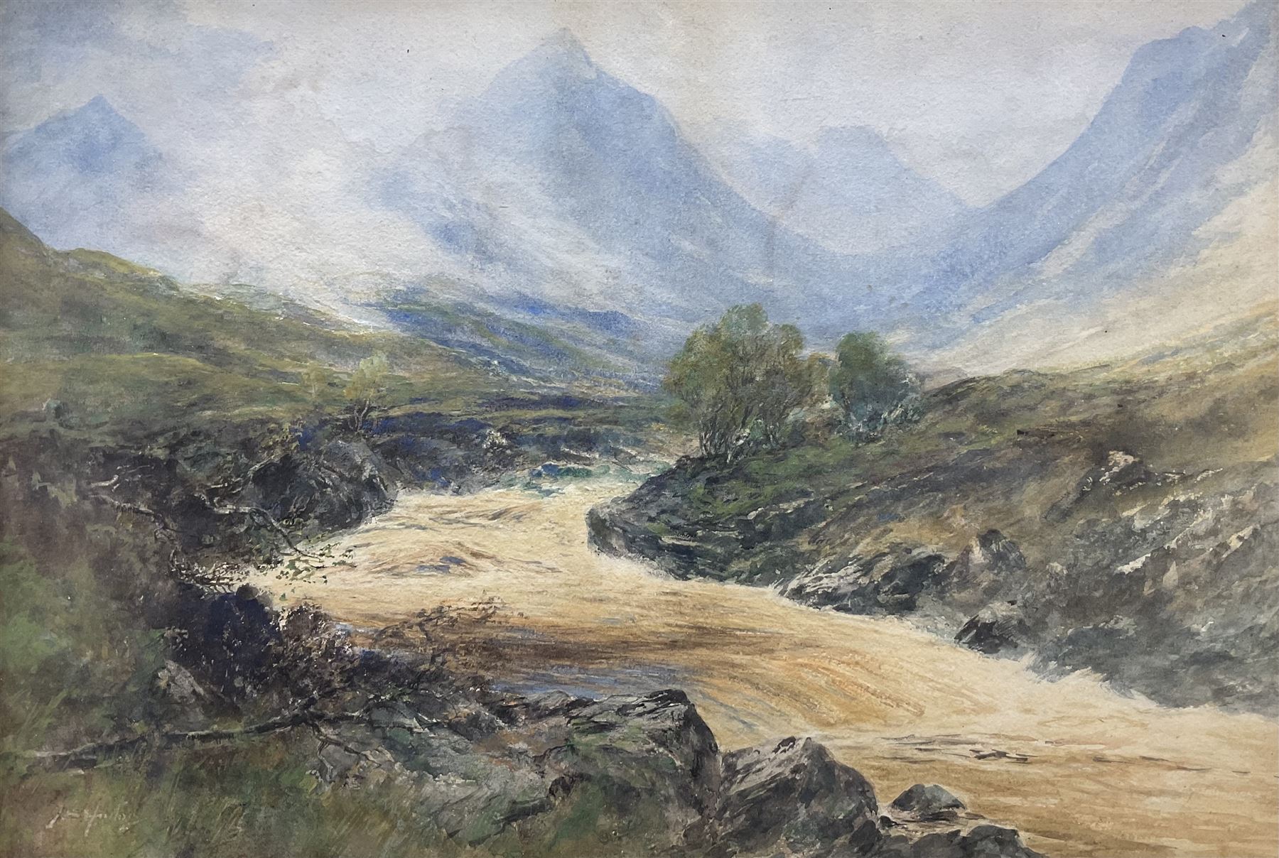 Thomas Swift Hutton (British 1860-1935): Highland Beck - Image 5 of 5