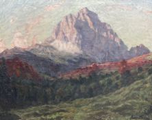 Bruno Flashar (German 1887-1961): Mountainous Landscape