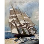Dag Hagenaes Kjelldahl (Norwegian/Whitby Contemporary): Ship in Full Sail