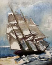 Dag Hagenaes Kjelldahl (Norwegian/Whitby Contemporary): Ship in Full Sail
