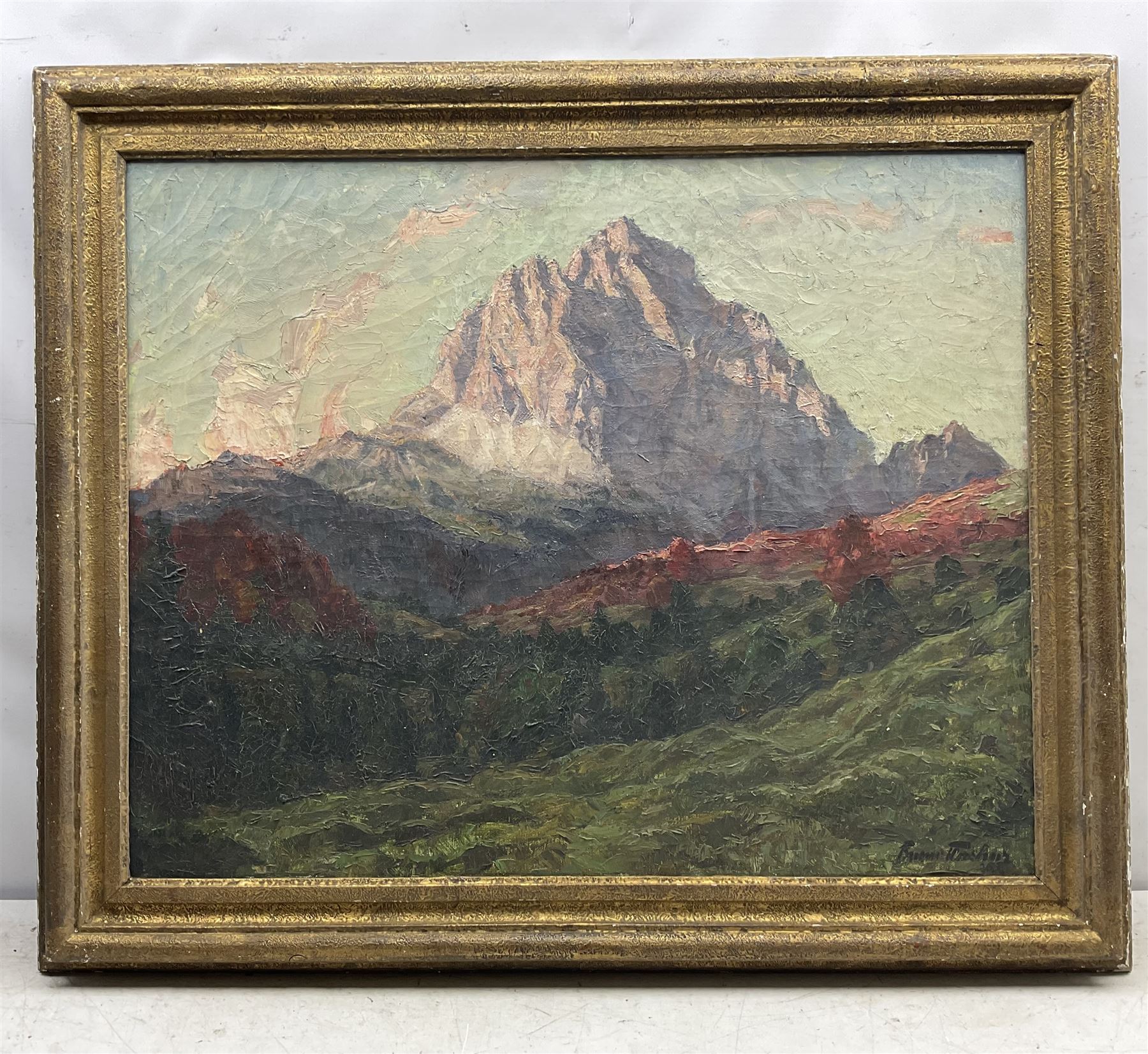 Bruno Flashar (German 1887-1961): Mountainous Landscape - Image 2 of 3