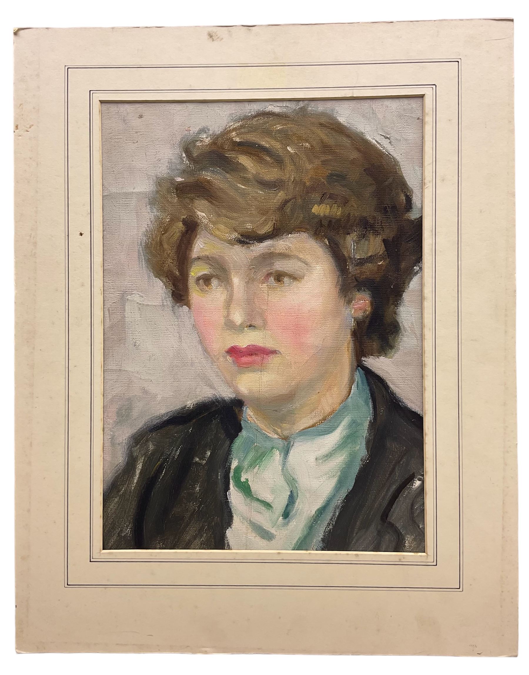 Philip Naviasky (Northern British 1894-1983): Portrait of a Lady - Image 2 of 2