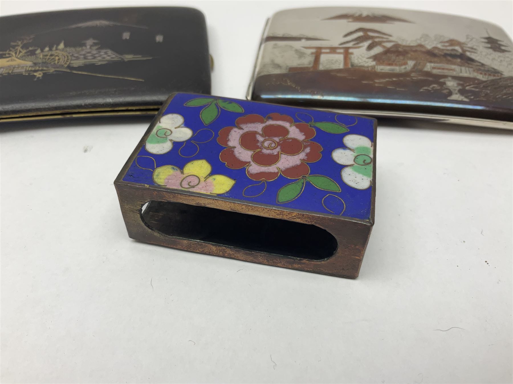 Japanese silver cigarette case - Image 2 of 7