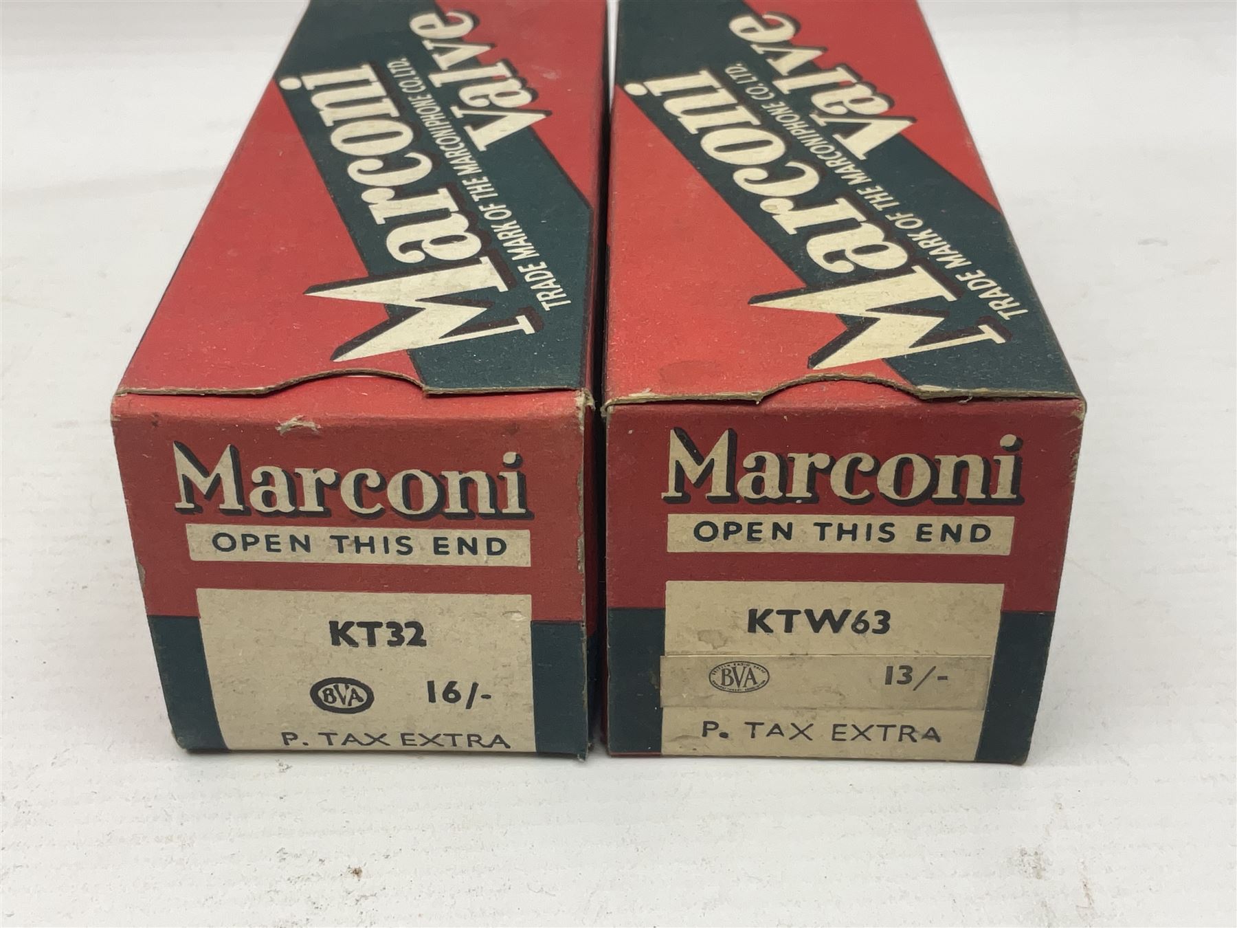 Four Marconi thermionic radio valves/vacuum tubes - Image 10 of 11