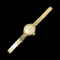 Roamer ladies 9ct gold manual wind wristwatch