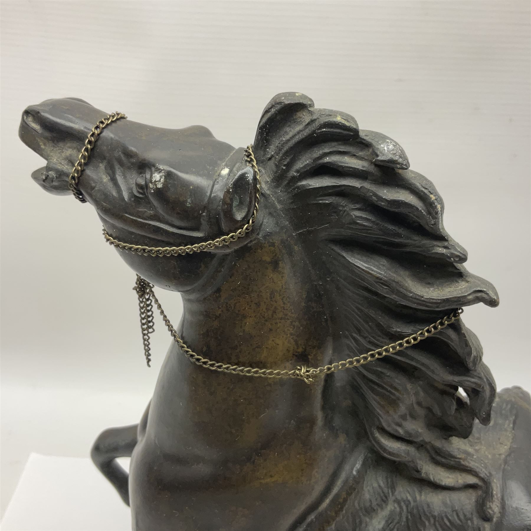 Bronzed figure of a galloping horse - Image 11 of 14
