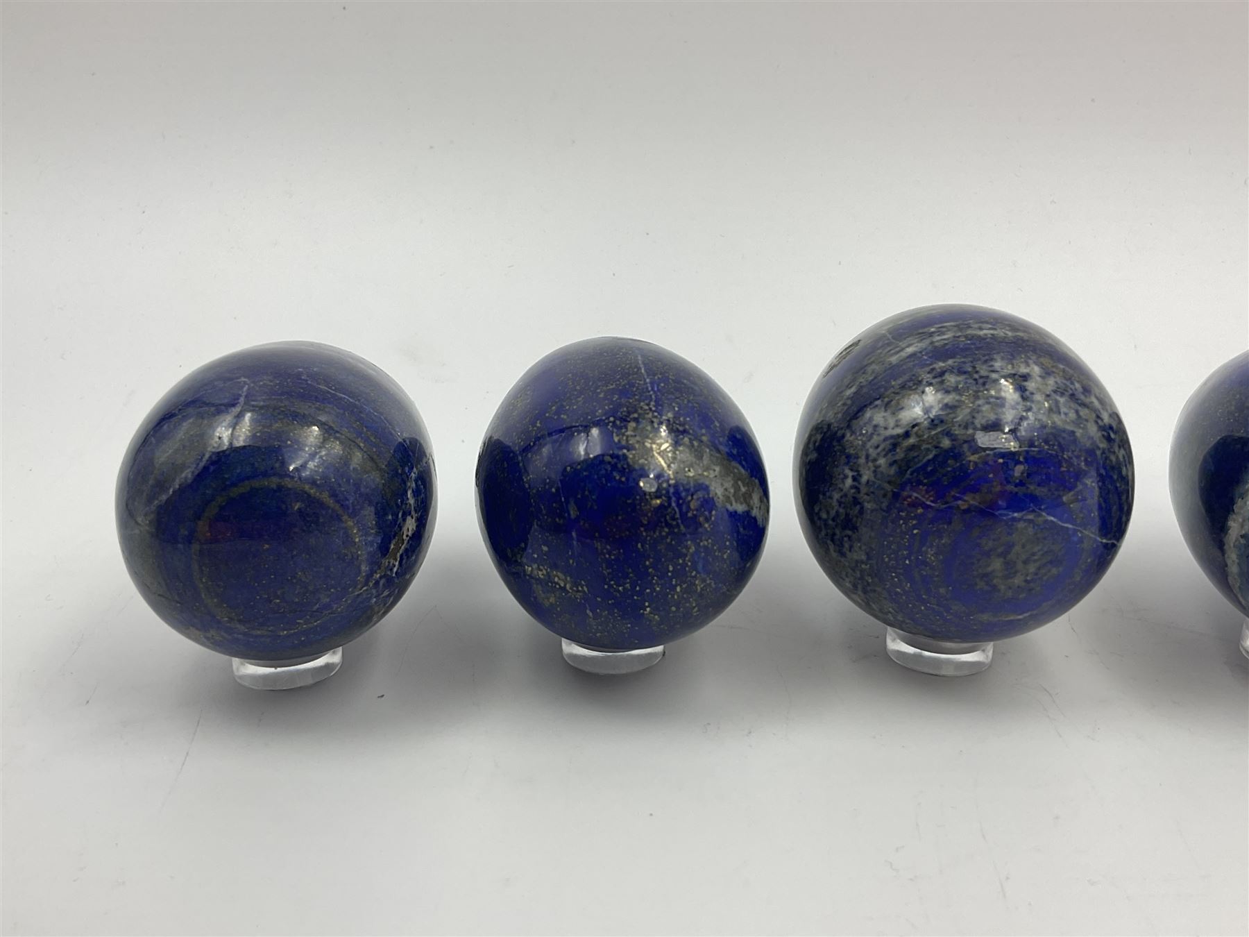 Collection of five Lapis lazuli specimen eggs - Image 9 of 10