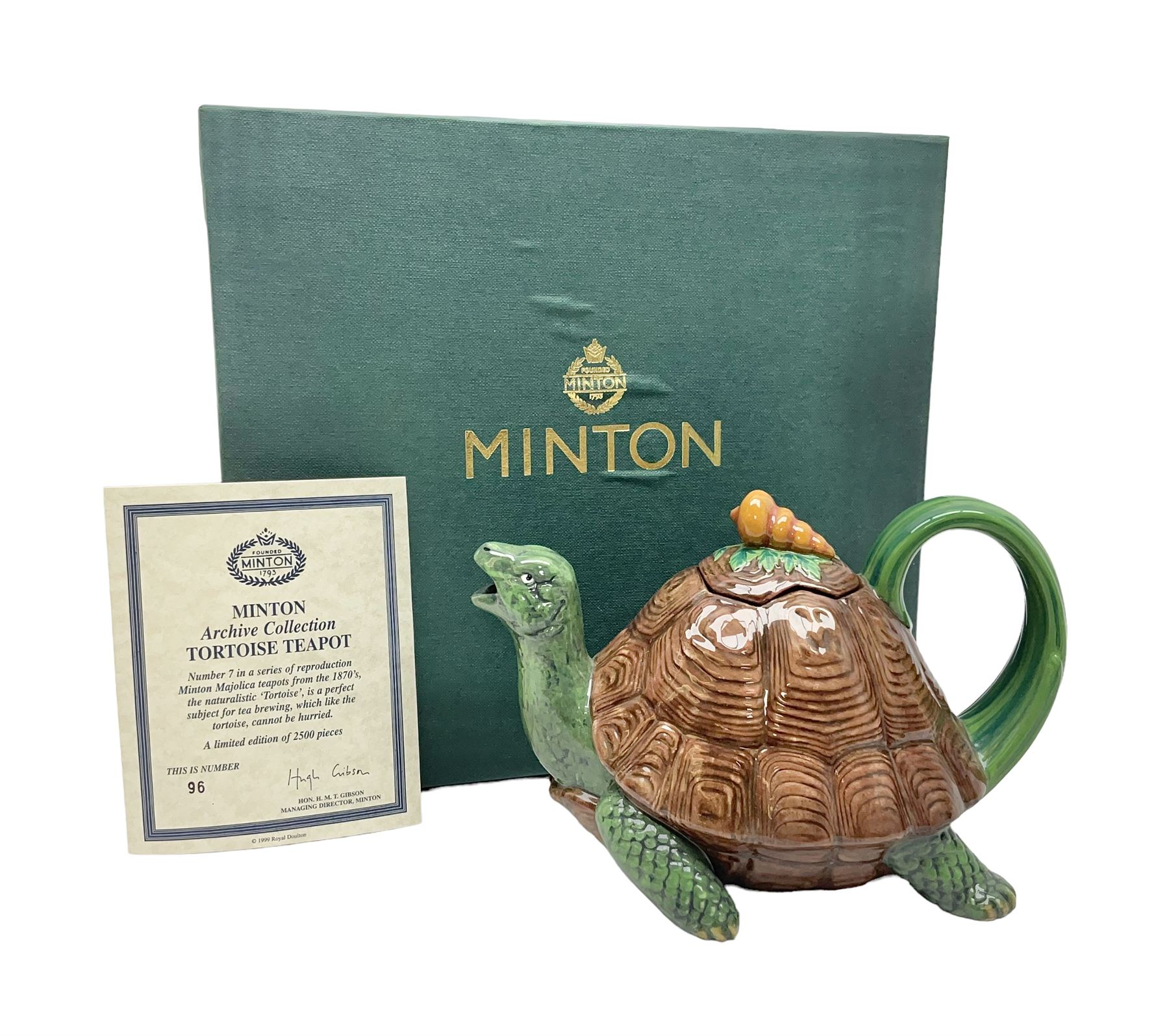 Minton Archive collection tortoise teapot
