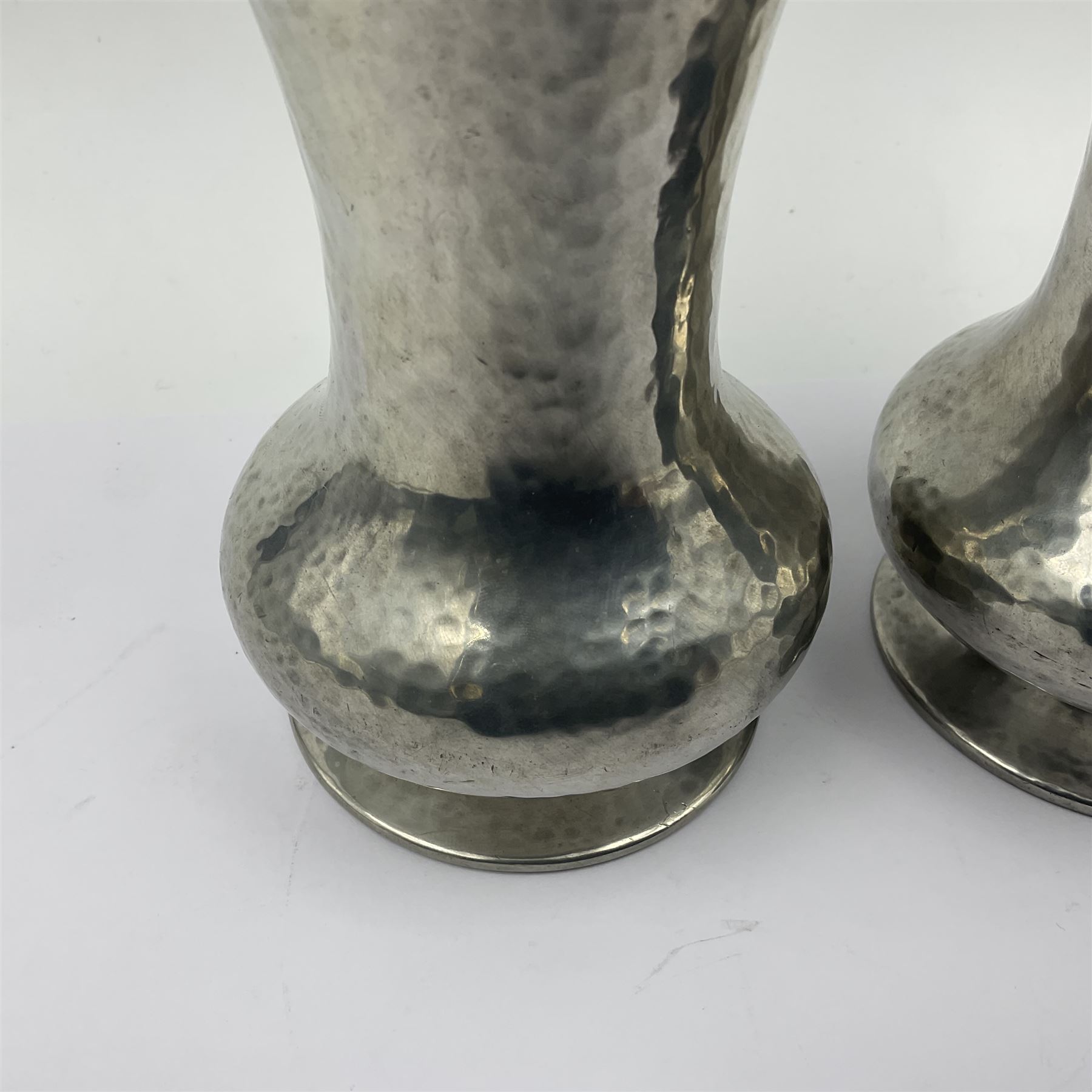 Pair of Liberty & Co Tudric pewter vases - Image 4 of 13