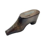 19th century wooden snuff shoe