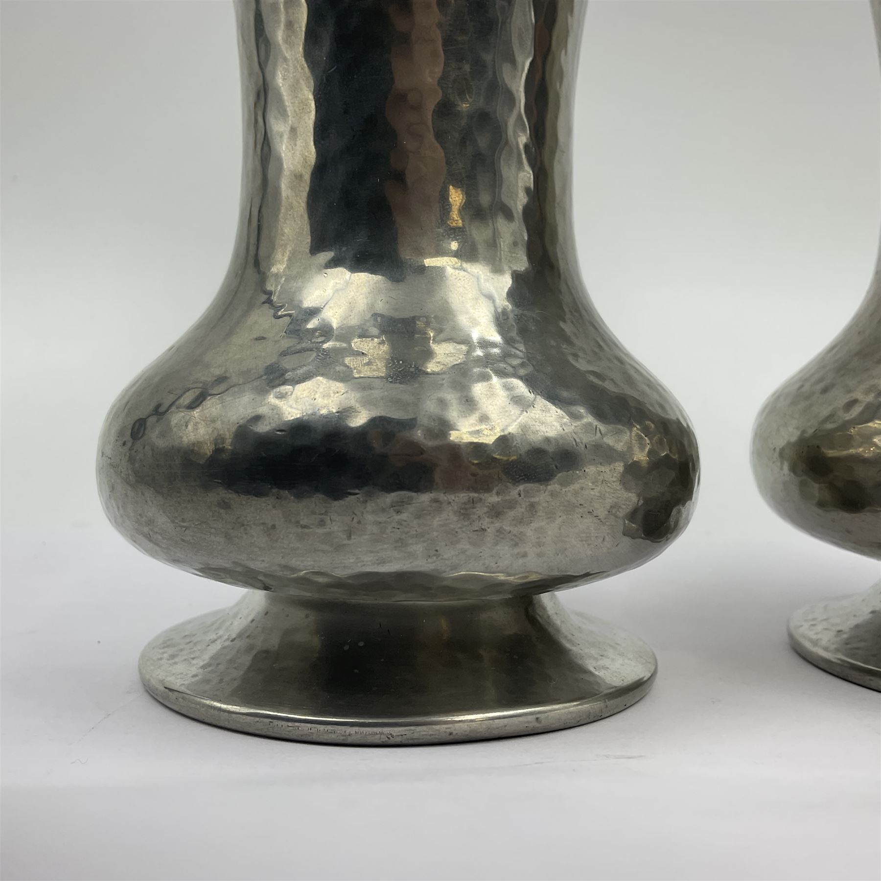 Pair of Liberty & Co Tudric pewter vases - Image 10 of 13