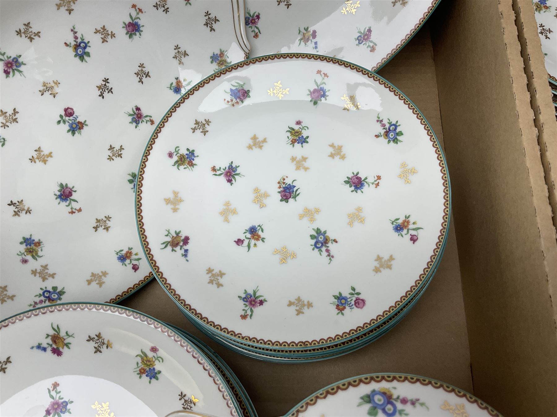 Extensive Limoges for Raynaud & Co tea and dinner service for twelve - Image 11 of 16