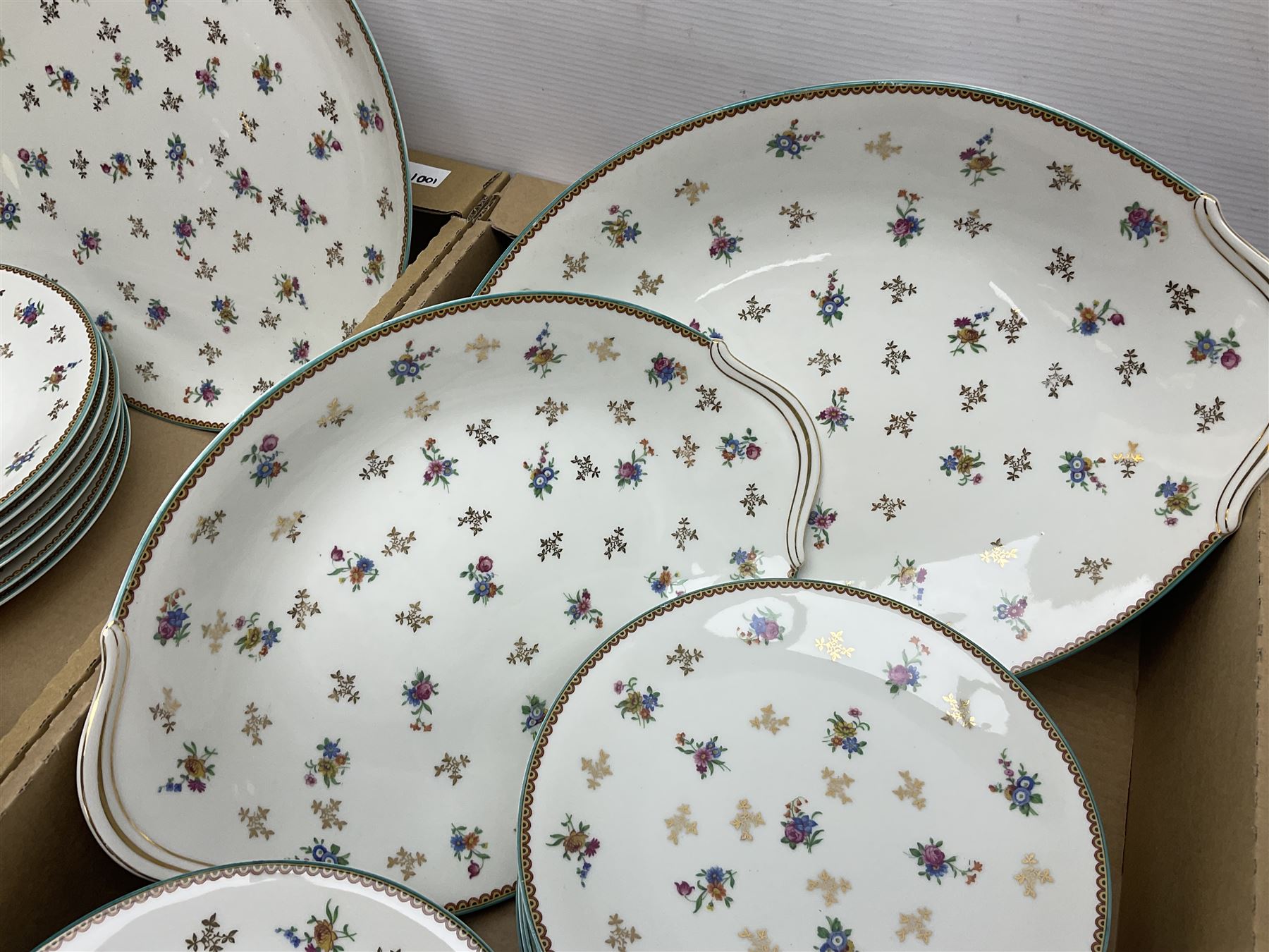 Extensive Limoges for Raynaud & Co tea and dinner service for twelve - Image 10 of 16