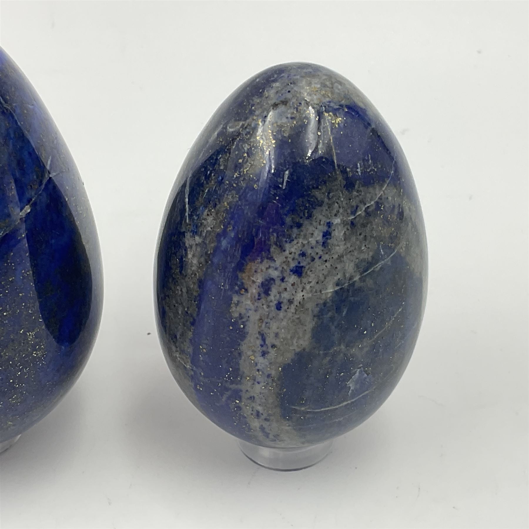 Collection of five Lapis lazuli specimen eggs - Image 6 of 10