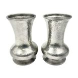 Pair of Liberty & Co Tudric pewter vases