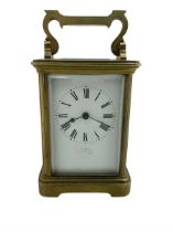 French - late 19th century 8-day carriage clock