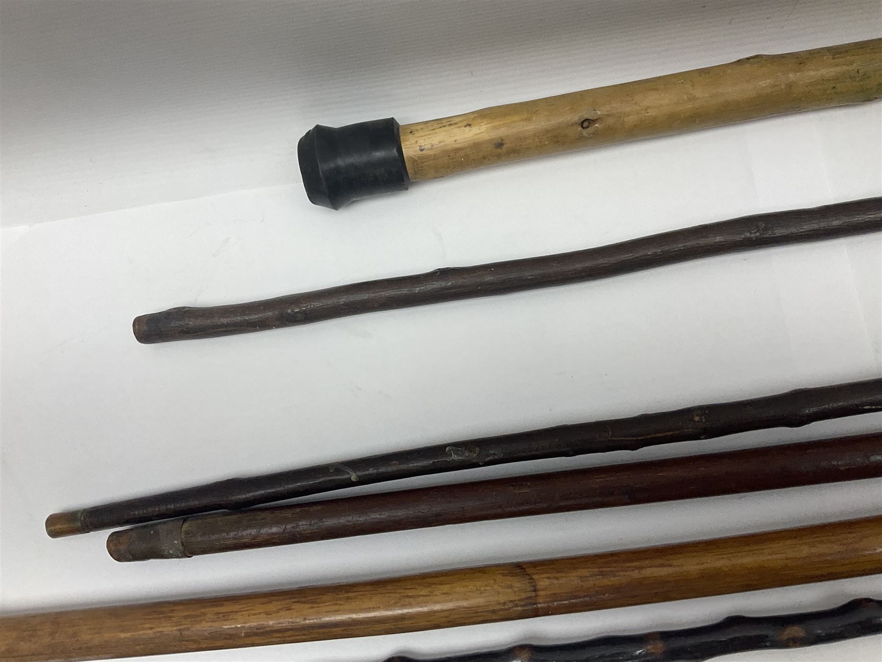 Collection of walking sticks including silver collared example and horn handles - Image 12 of 12