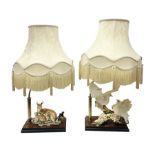 Two Giuseppe Armani figural lamps