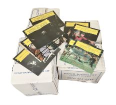 Collection of vinyl LP records in four boxes