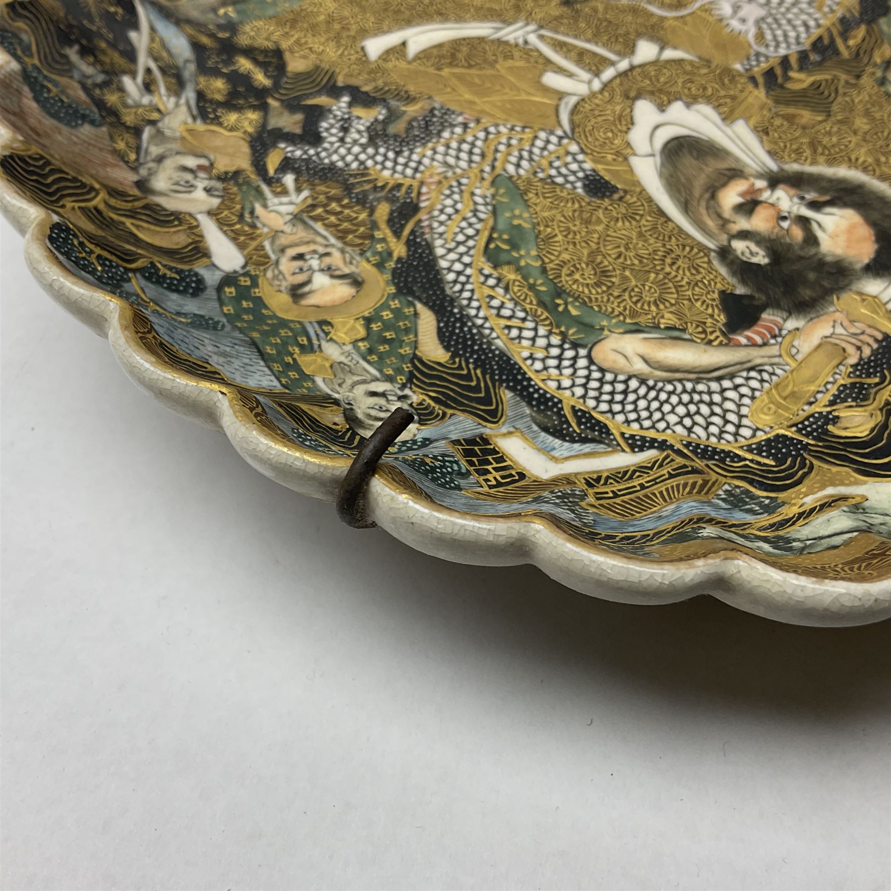 Japanese Meiji period Satsuma dish - Image 3 of 13